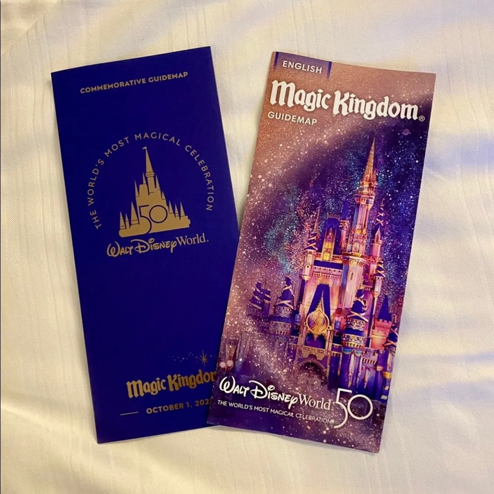 Disney Parks Oct. 1st Day Of 50th Anniversary Commemorative Souvenir Park Map - Picture 2 of 4